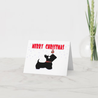 Scottie Dog 'Vrolijk Kerstfeest' Kaart