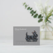 Scottie Dog Walking Pet Visitekaartjes (Staand voorkant)