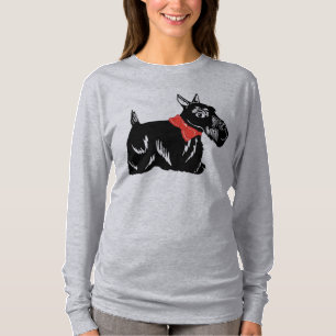 Scottie Dog Women's long hoeve T-shirt