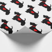 Scottie Dog Wrapping Paper Cadeaupapier (Hoek)
