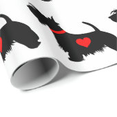 Scottie Dog Wrapping Paper Cadeaupapier (Rol Hoek)