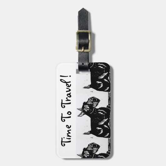 Scottie Dogs Bagagelabel (Voorkant verticaal)