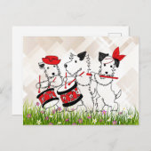 Scottie Dogs Band, schattig en knuffel Briefkaart (Voorkant / Achterkant)