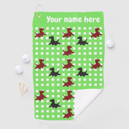 Scottie Dogs Golfhanddoek (Insitu)