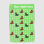 Scottie Dogs Golfhanddoek (Voorkant)