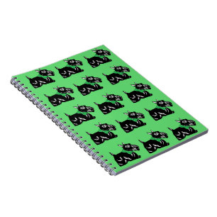 Scottie Dogs met Green Bows Pattern-laptop Notitieboek