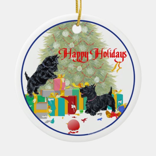 Scottie Dogs Ornament (Voorkant)