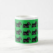 Scottie Dogs Pattern met Green Drinkware Koffiemok (Center)