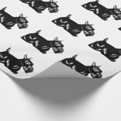 Scottie Dogs Pattern Wrapping Paper Cadeaupapier (Hoek)