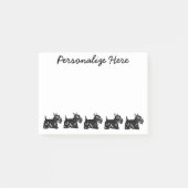 Scottie Dogs Personalized Post-it® notes 4 x 3 (Voorkant)