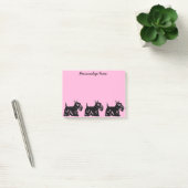 Scottie Dogs Pink Custom Post-it® notes 4 x 3 (Kantoor)