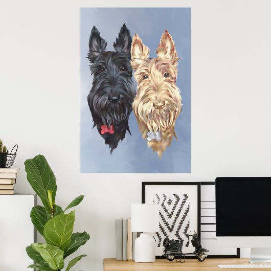 Scottie Dogs Poster (Thuiskantoor)