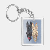 Scottie Dogs Sleutelhanger (Voorkant Links)