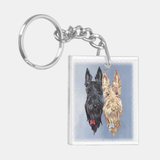 Scottie Dogs Sleutelhanger (Voorkant Links)