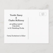 Scottie Dogs Wedding Save the Date Briefkaart (Achterkant)