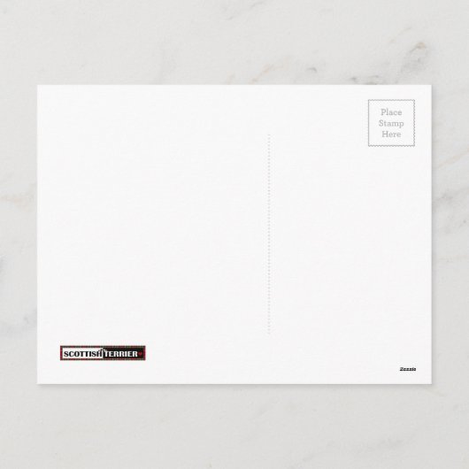 Scottie Easter Feestdagenkaart (Achterkant)