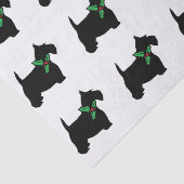 Scottie en Holly Tissuepapier (Detail)