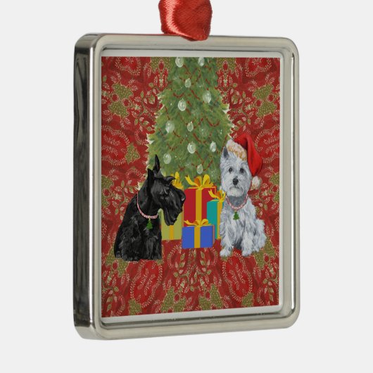 Scottie en Westie Ornament (Rechts)