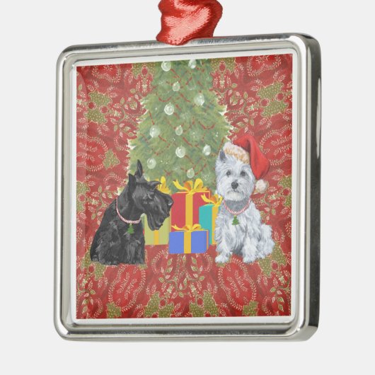 Scottie en Westie Ornament (Links)