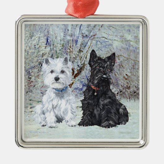 Scottie en Westie Ornament (Voorkant)