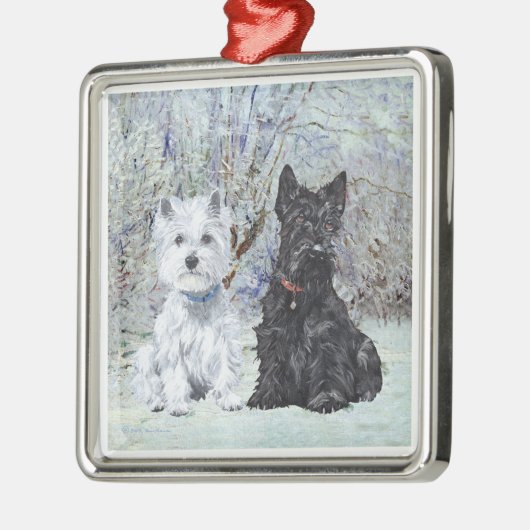 Scottie en Westie Ornament (Links)