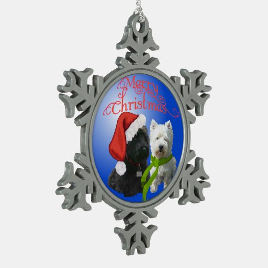 Scottie en Westie Ornament (Links)