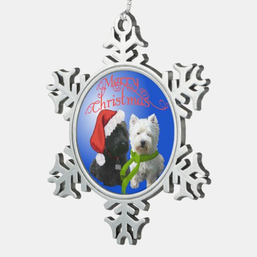 Scottie en Westie Ornament (Rechts)