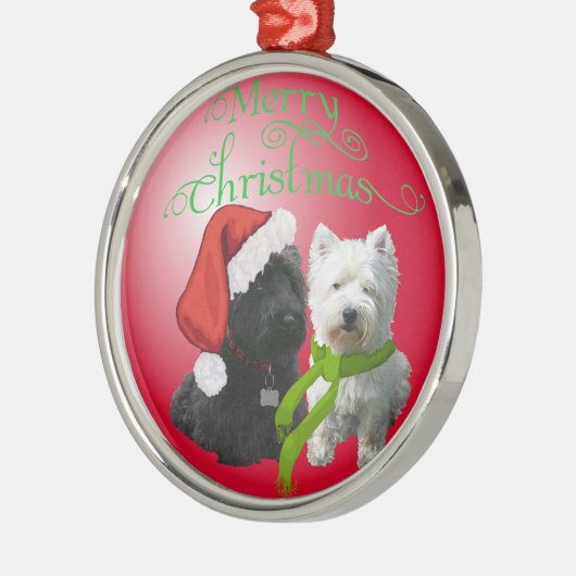 Scottie en Westie Ornament (Links)
