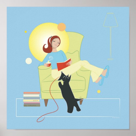 Scottie Gal Reading - Poster (Voorkant)