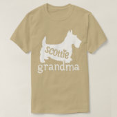 Scottie Grandma Gifts Cute Scottish Terrier Dog Lo T-shirt (Design voorkant)