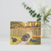 Scottie Happy Thanksgiving Feestdagenkaart (Staand voorkant)