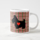 Scottie Heart Love Jumbo Mok (Rechts)