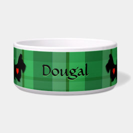 Scottie Heart Personalized Dog Bowl Voerbakje