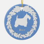 Scottie Herembrance Personaliseren Keramisch Ornament (Voorkant)