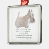 Scottie-herinneringsornament Metalen Ornament (Links)