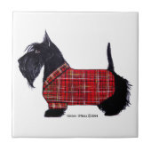 Scottie Holiday Jacket Tegeltje (Voorkant)