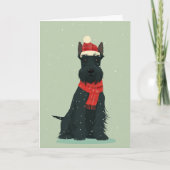 Scottie Holiday Keepsake Kaart (Voorkant)
