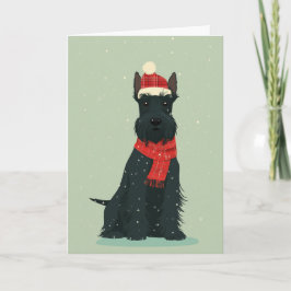 Scottie Holiday Keepsake Kaart