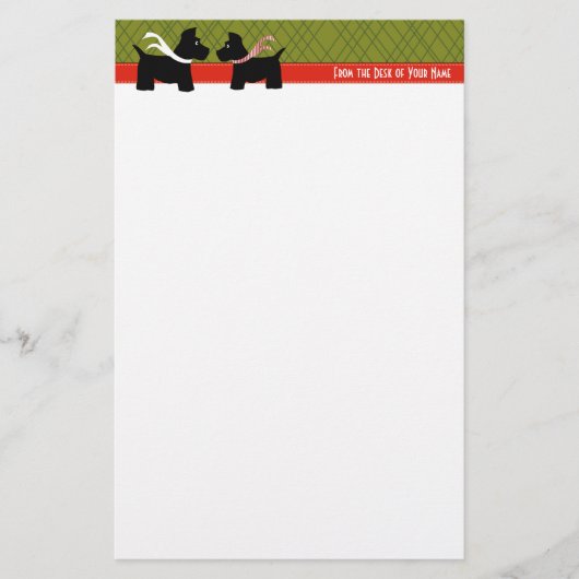 Scottie Holiday Play Writing Paper Briefpapier (Voorkant)