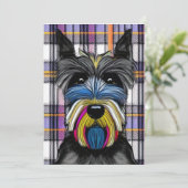 Scottie Hond Bedankkaart (Staand voorkant)