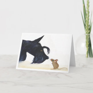 Scottie hond en muis kaart