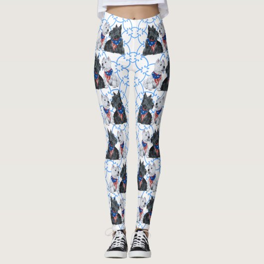 Scottie Hond Leggings (Voorkant)