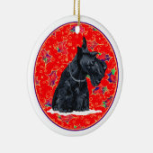 Scottie-hond-ornament Keramisch Ornament (Rechts)