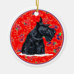 Scottie-hond-ornament Keramisch Ornament