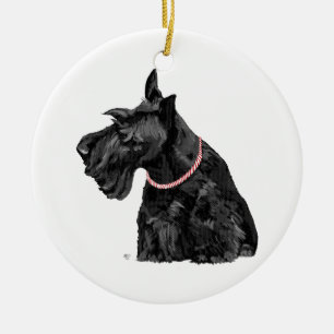 Scottie-hond-ornament Keramisch Ornament