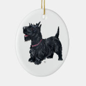 Scottie-hond-ornament Keramisch Ornament (Rechts)