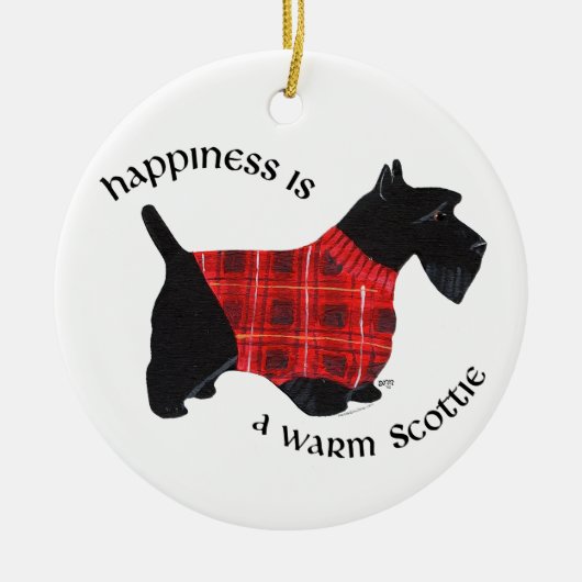 Scottie-hond-ornament Keramisch Ornament (Voorkant)