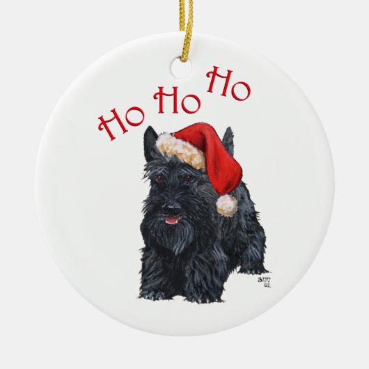 Scottie-hond-ornament Keramisch Ornament (Voorkant)