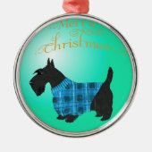 Scottie-hond-ornament Metalen Ornament (Voorkant)