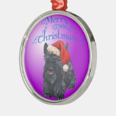 Scottie-hond-ornament Metalen Ornament (Links)